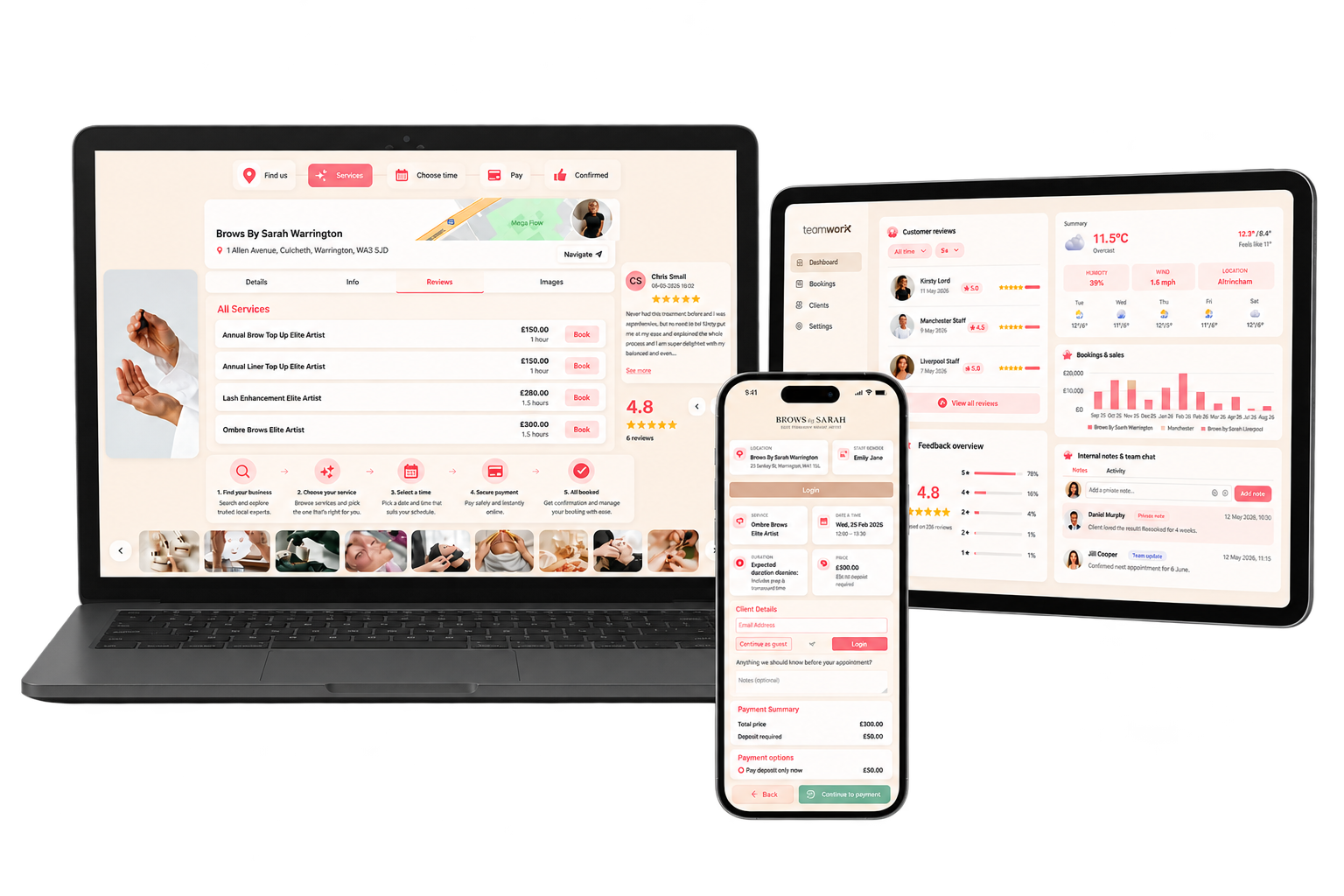 pencilIN calendar and mobile booking